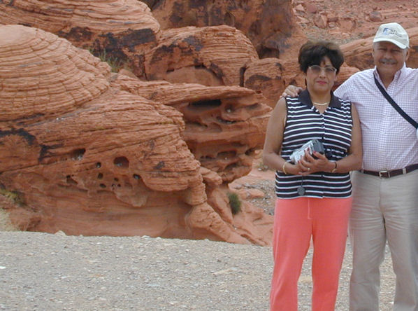 '04 with brother at Valley of Fire - Las Vegas