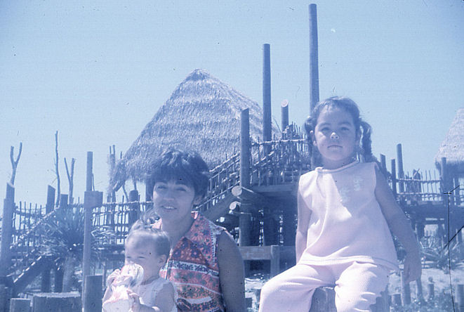 ' 73 Wild animal park with daughters Monica and Sandra